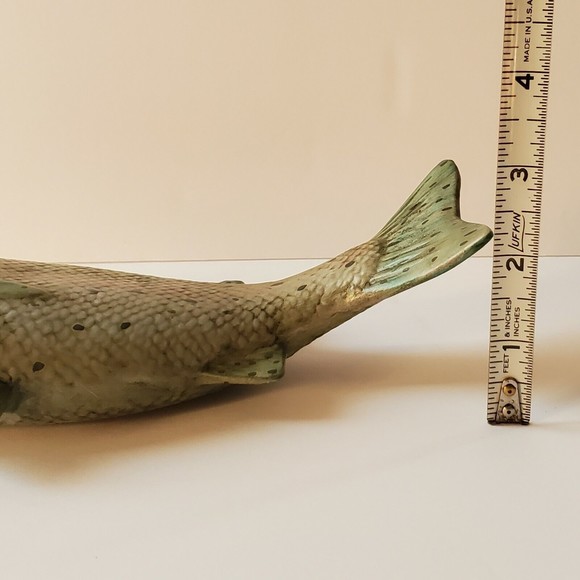 Vtg Hand Painted Japanese Sea Bass, Suzuki Ceramic Fish Tabletop/ Wall F… - Picture 10 of 13